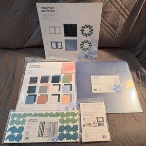 Creative Memories Gem Tones Scrapbook Set with Blue and Green